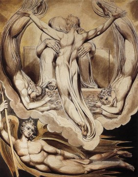  Mer Malerei - Christus als der Erlöser des Menschen Romantik romantische Alter William Blake